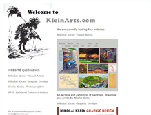 Tablet Screenshot of kleinarts.com